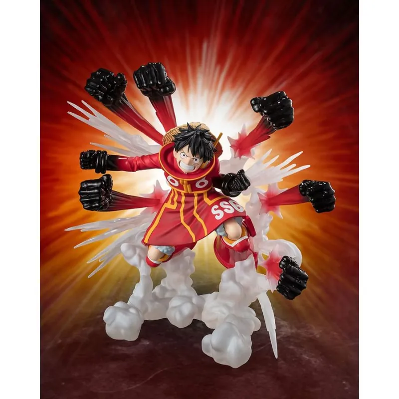 Original One Piece statuette PVC Figuarts ZERO Extra Battle Monkey D. Luffy -Gum Gum Hawk Gatling- 19 cm