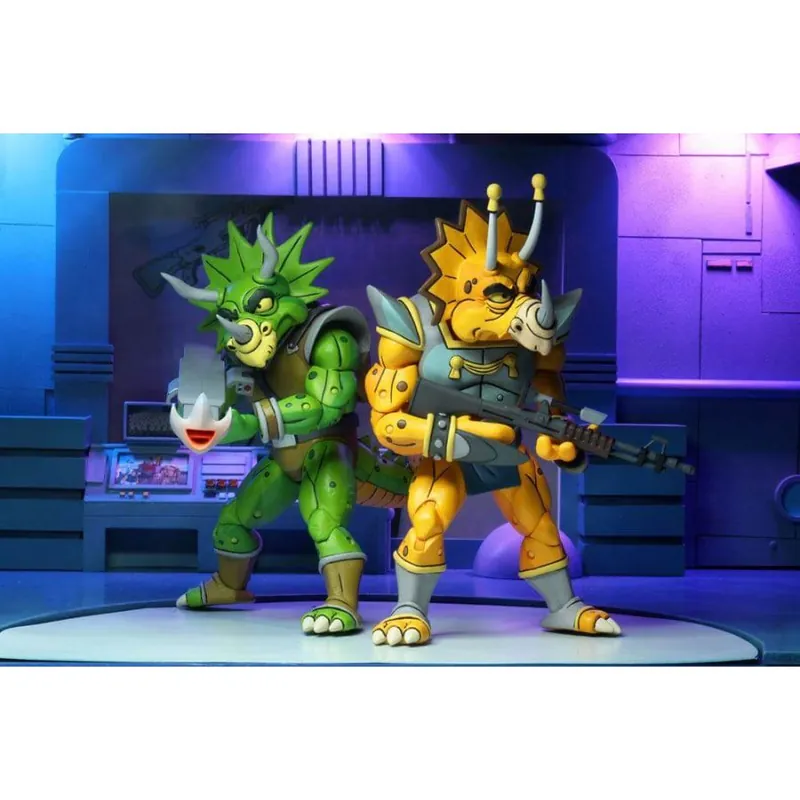 Livraison Gratuite Les Tortues ninja pack 2 figurines Captain Zarax & Zork 18 cm