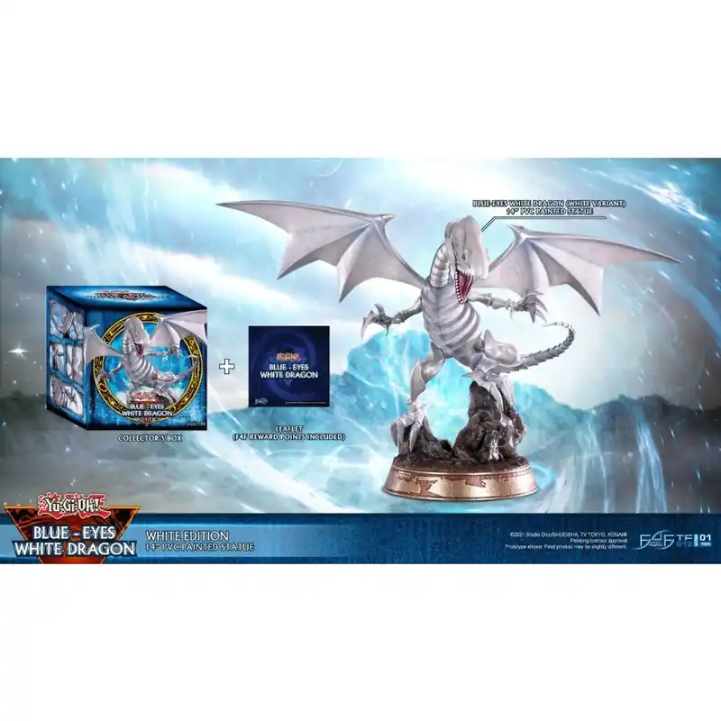 Yu-Gi-Oh! statuette PVC Blue-Eyes White Dragon White Edition  35 cm Meilleur Choix