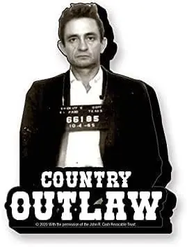Paiement Sécurisé Johnny Cash: Outlaw Funky Chunky Magnet
