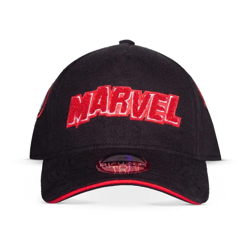 Prix Bas Marvel: Logo Baseball Cap Red & White