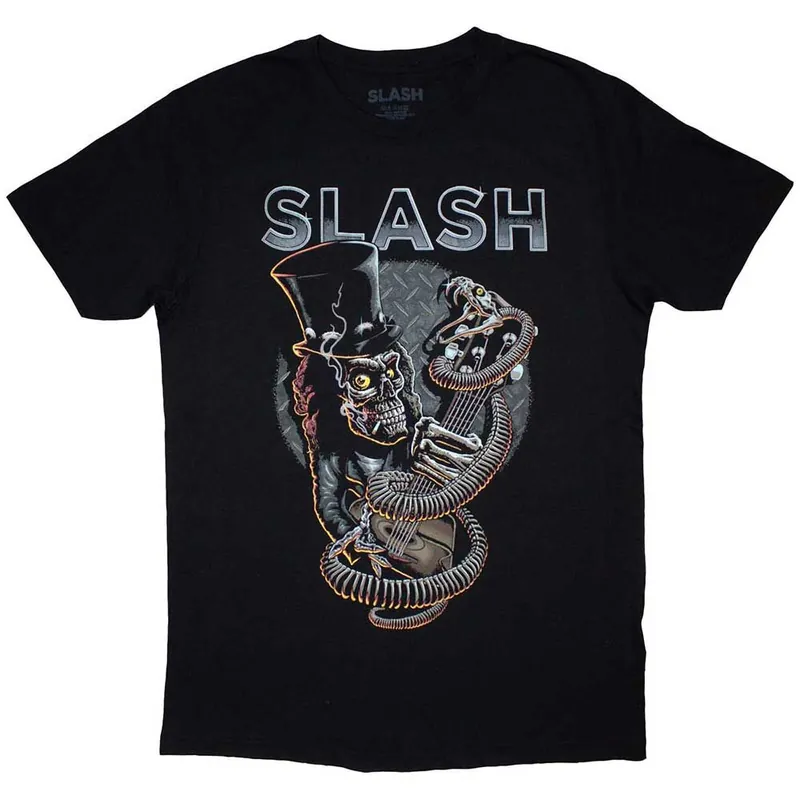 Exclusif Slash: Skull Guitar Snake - Black T-Shirt