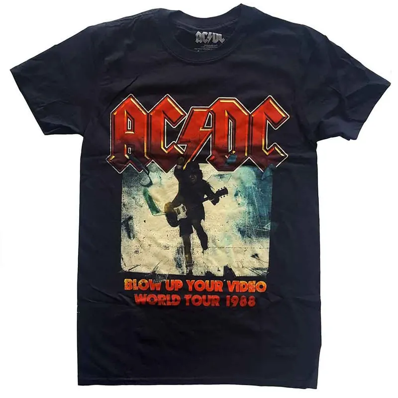 AC\\/DC: Blow Up Your Video - Black T-Shirt Top Vente