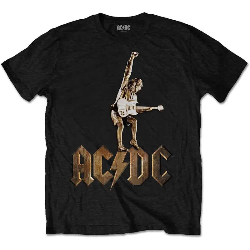 AC\\/DC: Angus Statue - Black T-Shirt Meilleure Vente