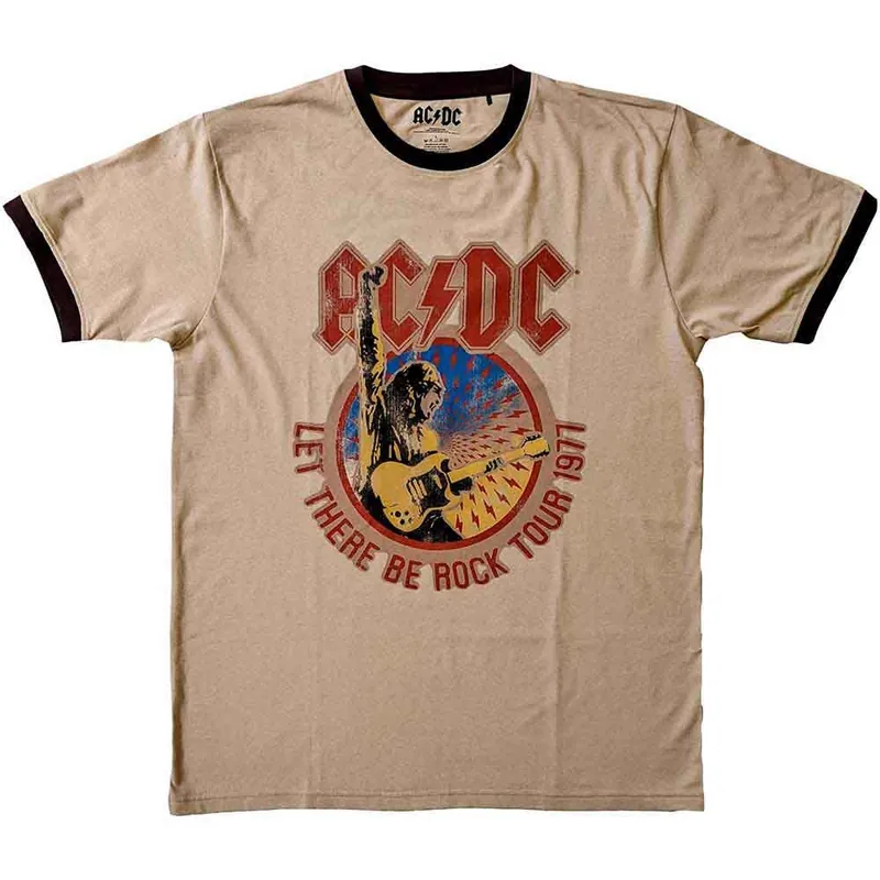 AC\\/DC: Let There Be Rock Tour '77 - Sand T-Shirt Tendance