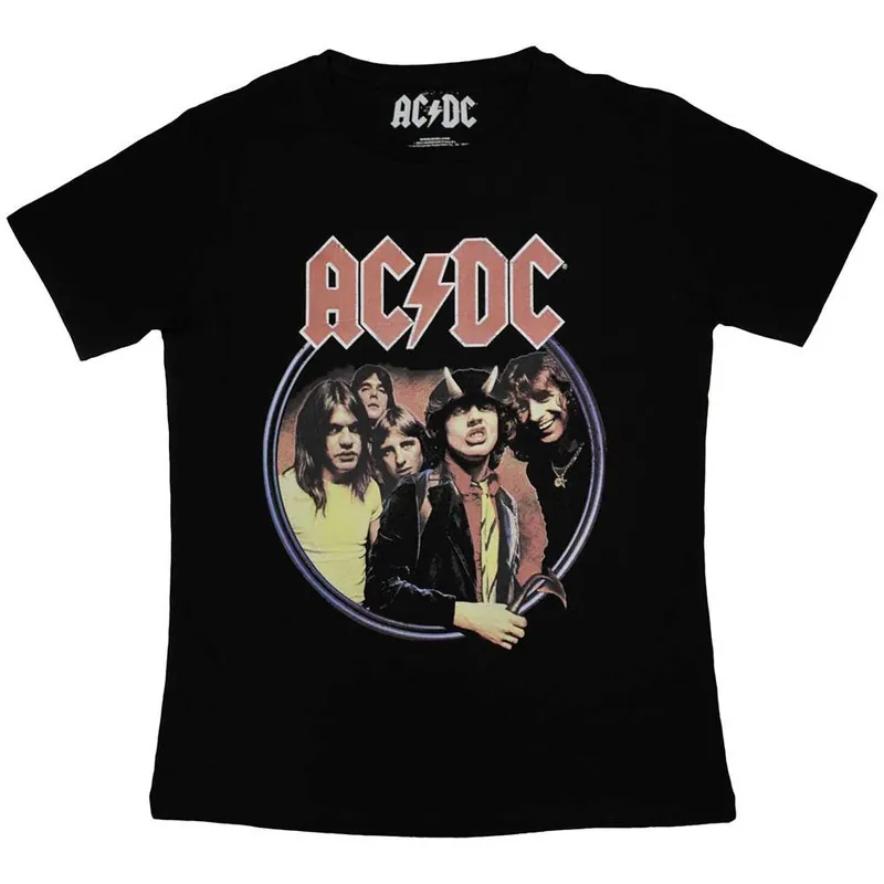 AC\\/DC: Highway To Hell Circle - Ladies Black T-Shirt Commande En Gros