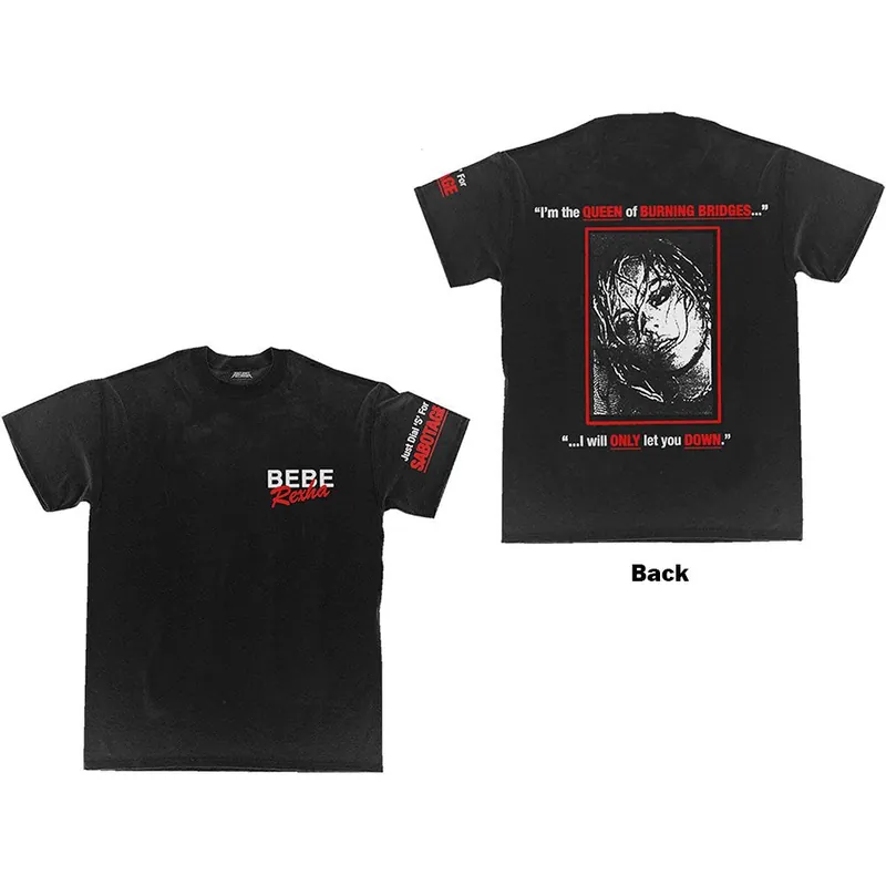 Promotion Bebe Rexha: Queen of Sabotage (Back Print) - Black T-Shirt
