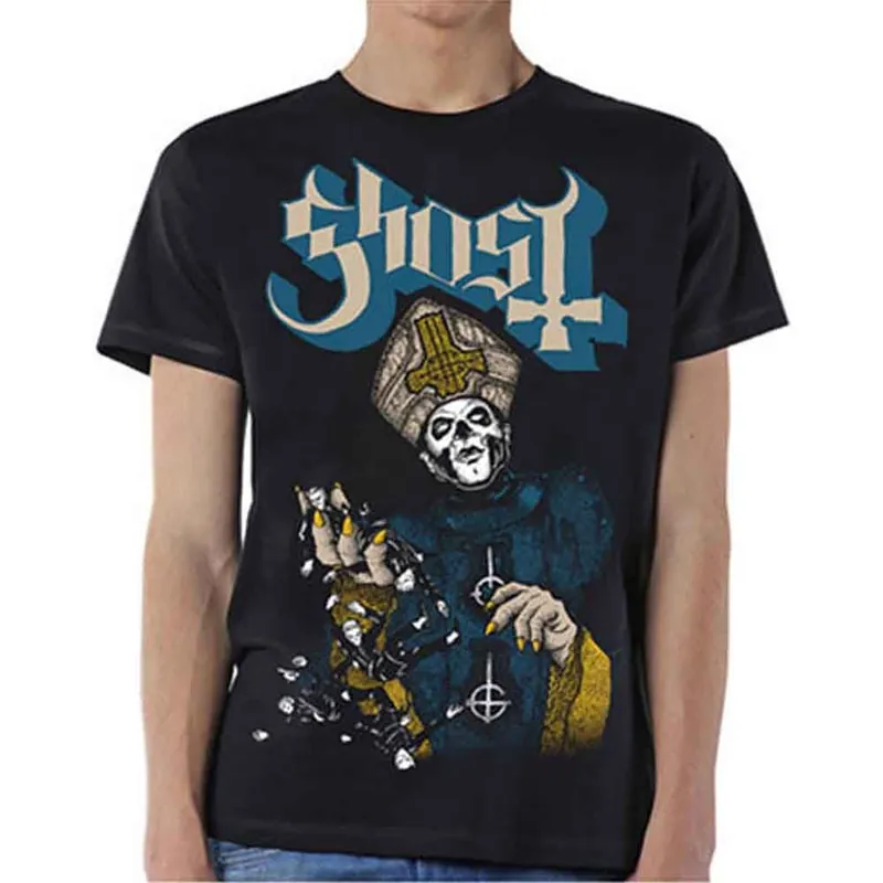 Ghost: Papa of the World - Black T-Shirt En Vogue