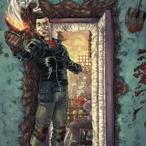 Achat Immédiat WALKING DEAD DELUXE #105 CVR C NATE BELLEGARDE & OLLI HIHNALA CONNECTING VAR (MR)